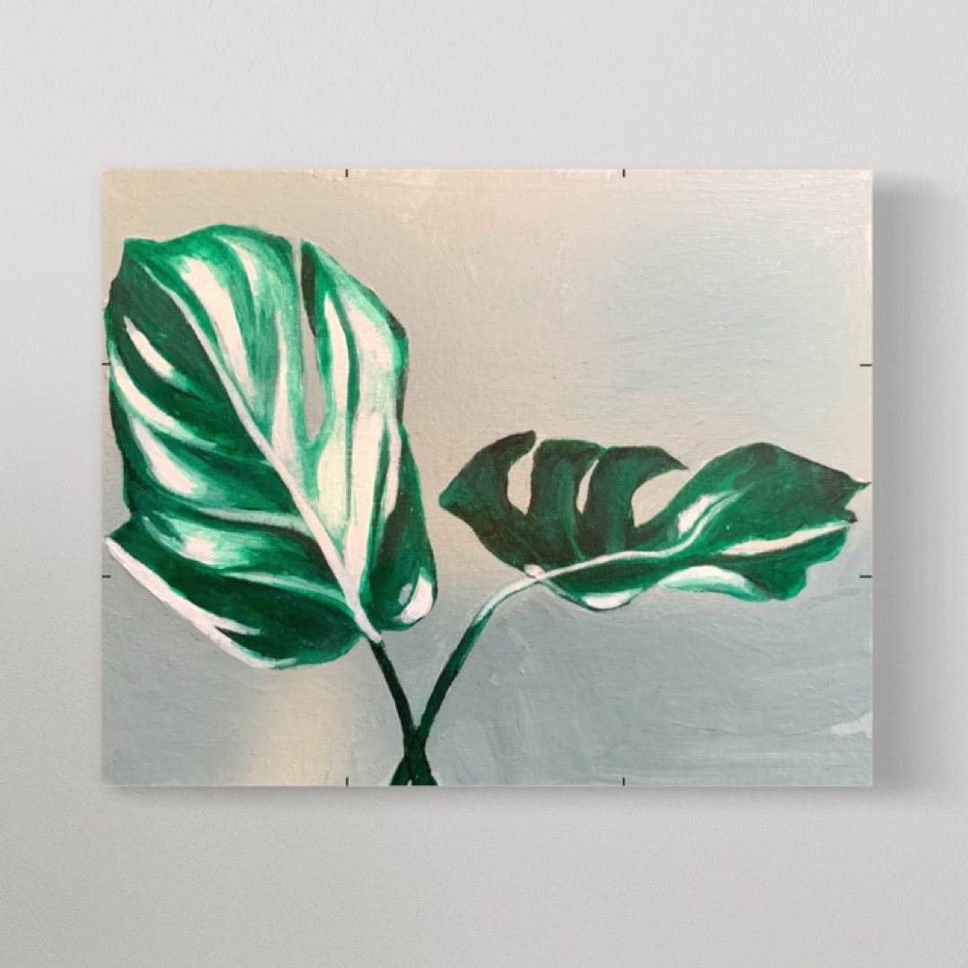 Monstera Painting on canvas