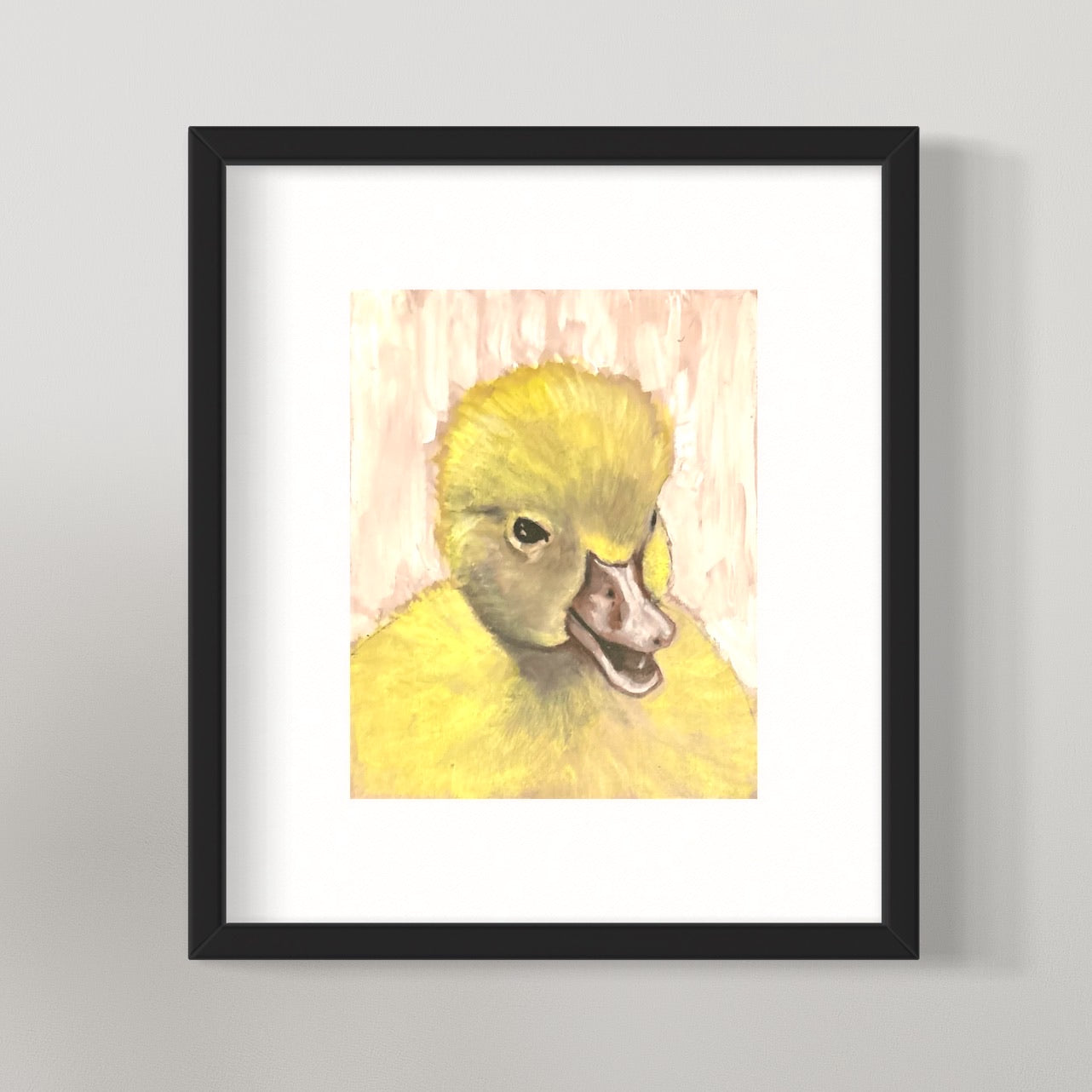 Framed baby duck canvas painting kit