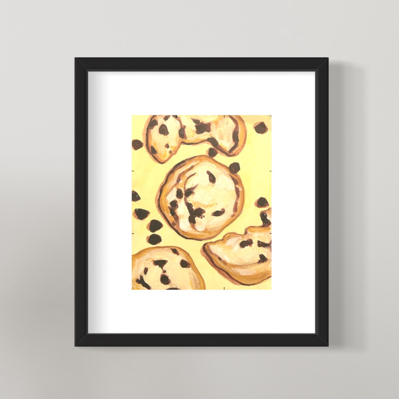 photo of framed cookie cravings painting