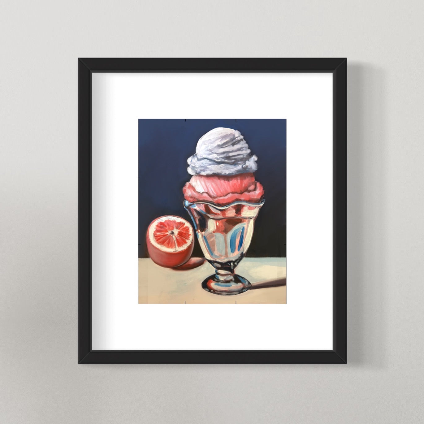 Set of 4 2024 Original Ice Cream Paintings