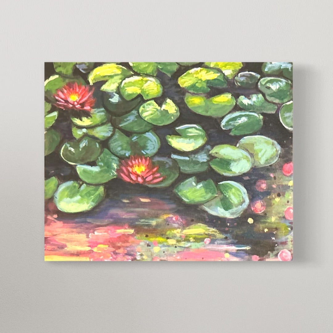 Lily Pad abstract painting kit