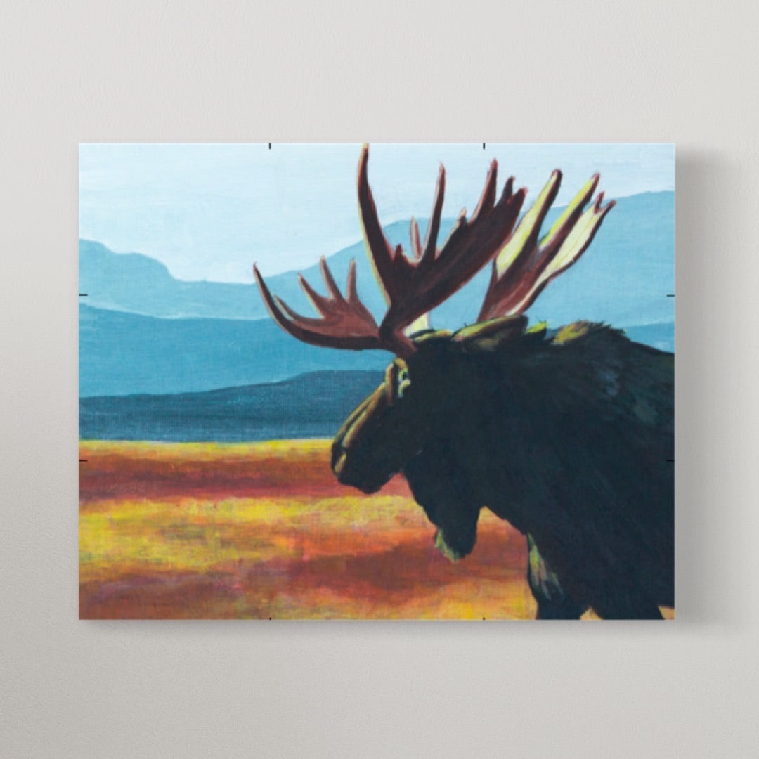 Mighty Moose of Alaska Painting on canvas
