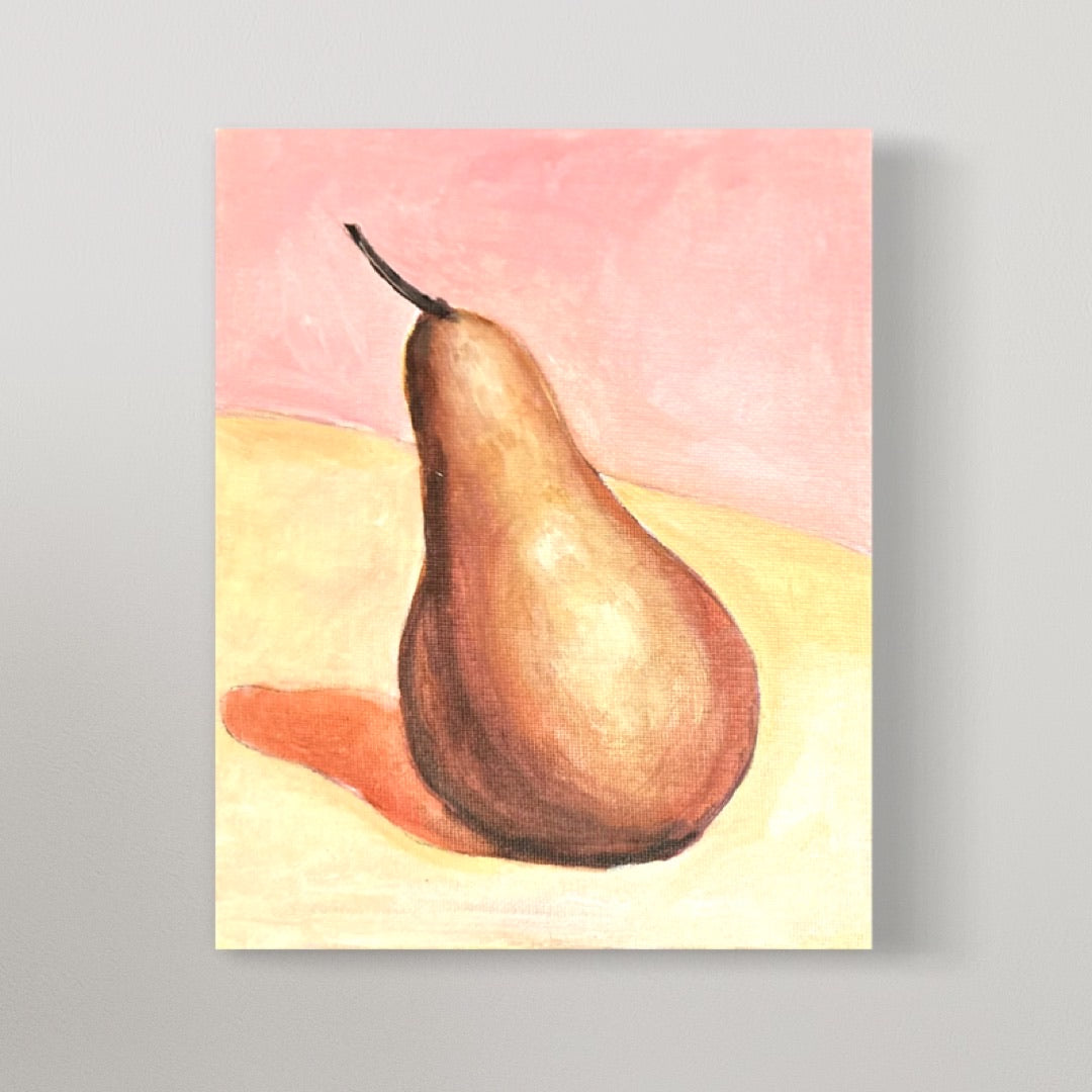 Pear art kit on cavas