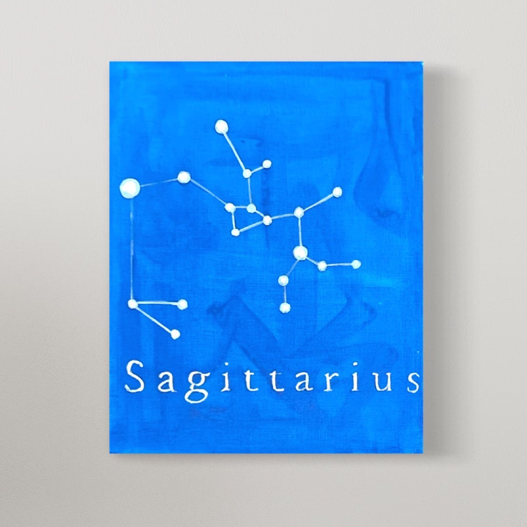 Sagittarius painting art kit on canvas.