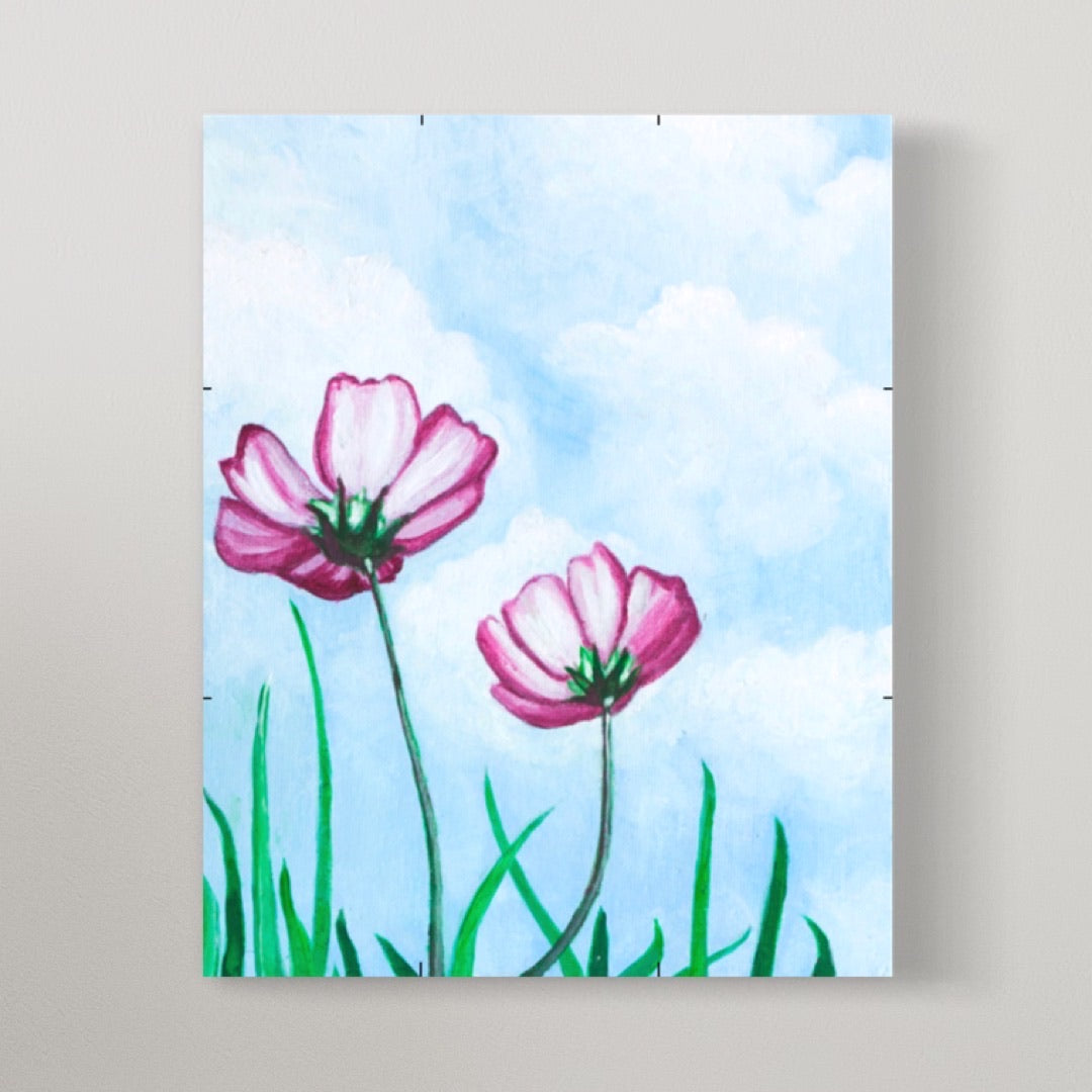 Spring Flowers Painting on canvas