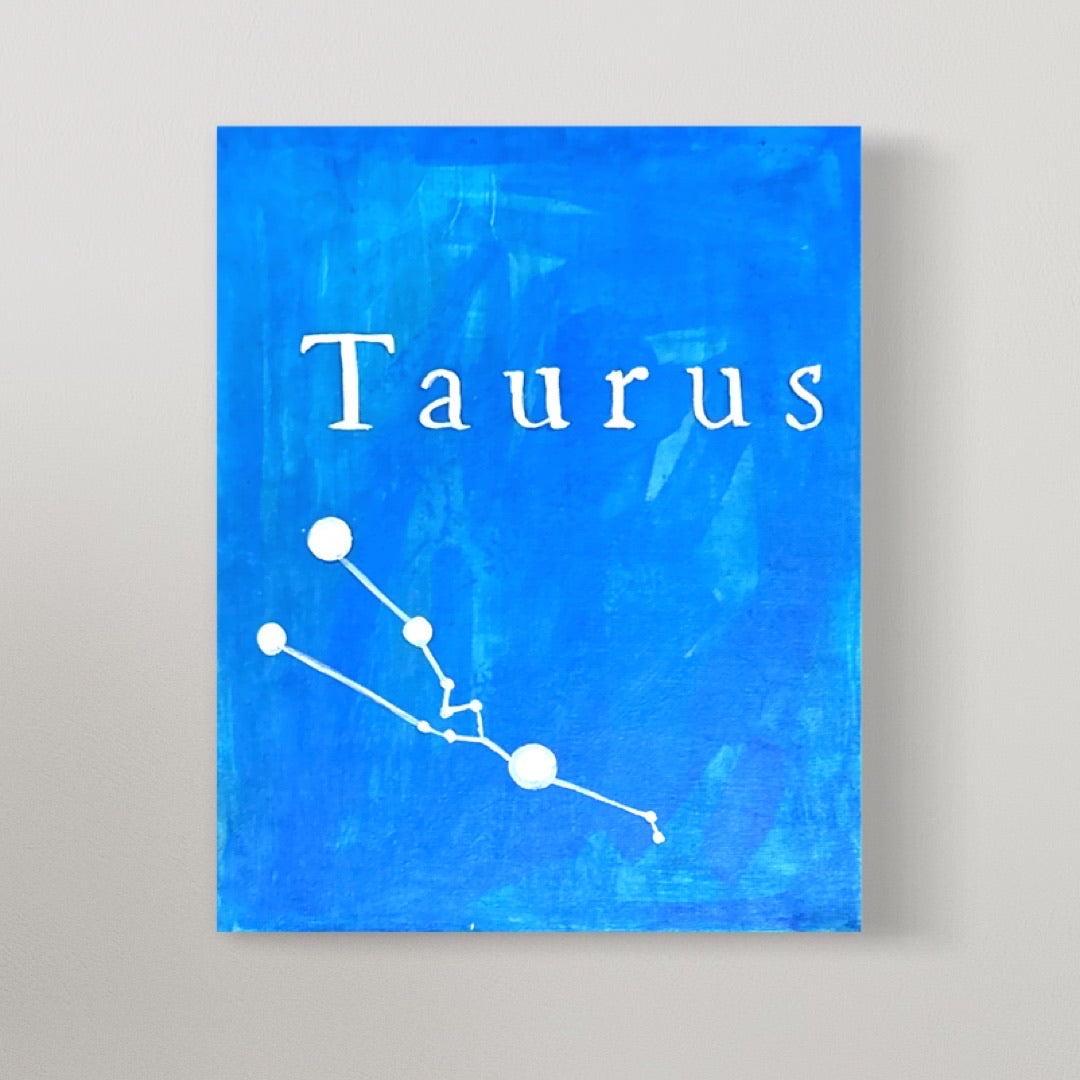 Taurus painting kit painting on canvas.