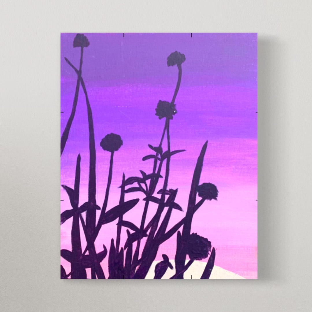California Wildflower Bloom Painting on canvas